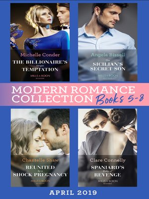 cover image of Modern Romance April 2019 Books  5-8